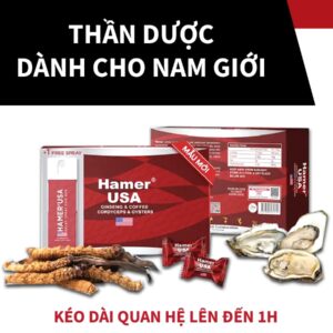 Kẹo ngậm Hamer chính hãng từ Mỹ - Kéo dài thời gian quan hệ lên 1h